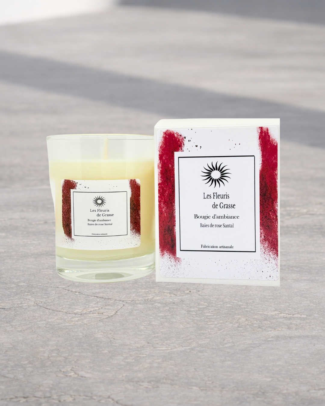 Bougie 130 gr Baies de rose santal