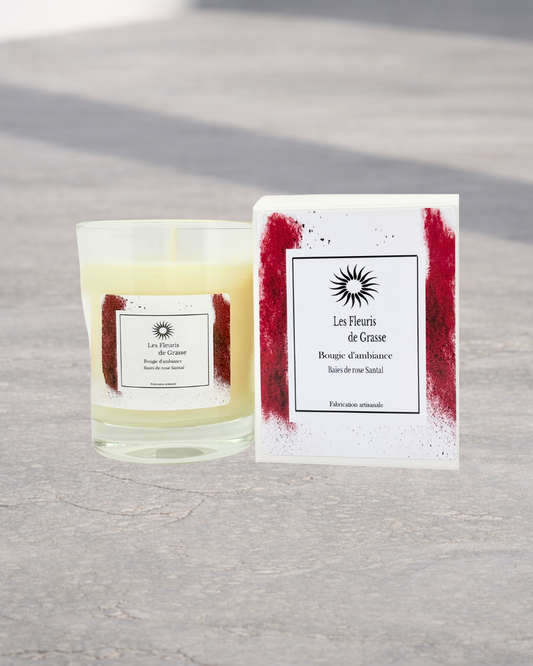 Bougie 130 gr Baies de rose santal