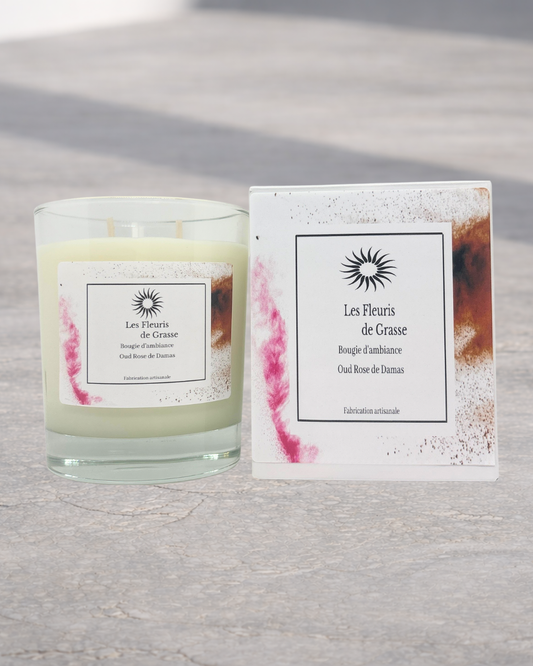 Bougie 220 gr Oud rose de damas