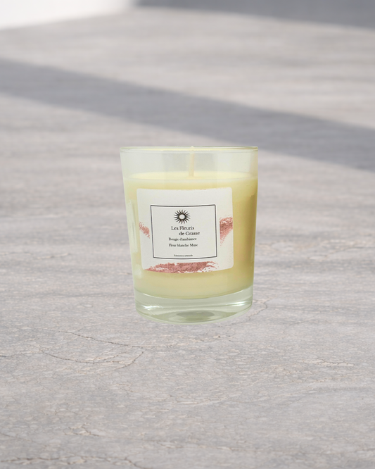 Bougie 130 gr Fleurs Blanches Musc