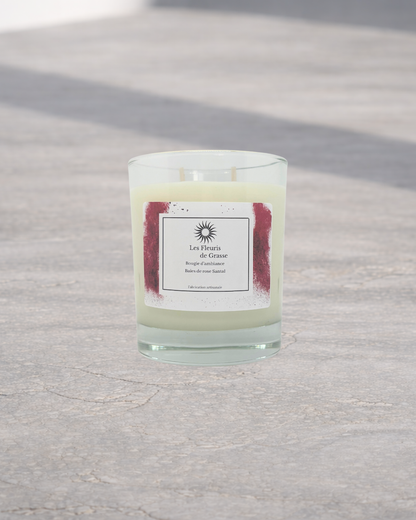Bougie 220 gr Baies de rose santal