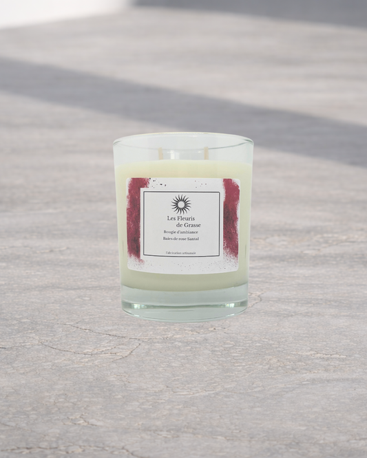 Bougie 220 gr Baies de rose santal