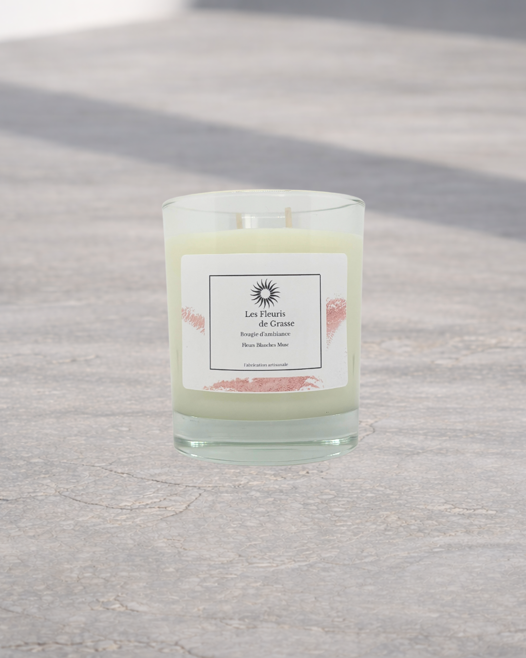 Bougie 220 gr Fleurs Blanches Musc